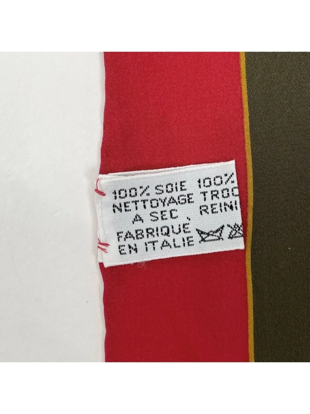 Cartier Scarf Panthere Silk Red Green